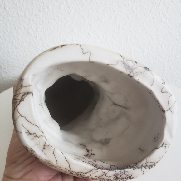 #Native American Pottery Horse Hair Owl Figurine Stature - Picture 11 of 15